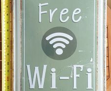 Medium "Free WiFi" Wall Sign
