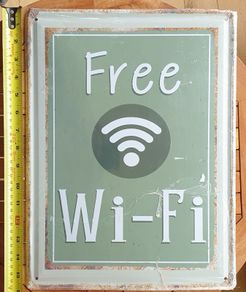 Medium "Free WiFi" Wall Sign