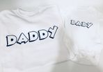Daddy And Baby T-shirt And Bodysuit Set Matching Tops For Father An Baby