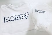 Daddy And Baby T-shirt And Bodysuit Set Matching Tops For Father An Baby