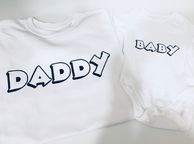 main image for ad Daddy And Baby T-shirt And Bodysuit Set Matching Tops For Father An Baby