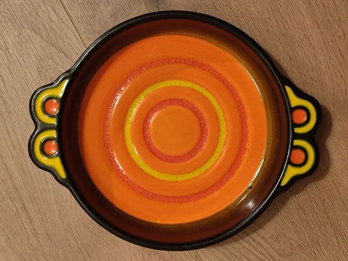1960s 1970s Ceramic Snack Bowl