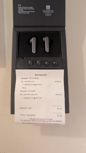 JBL Live Pro 2 (ear buds only)