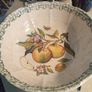 70s Ceramica Due Torri Handpainted Fruit & Floral Pasta Bowl_Sponge-wear_Salad Bowl_Serving Bowl_Italy_Kitchen Decor Image 2