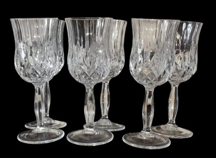 Pristine Unused Set of 6 RCR Opera Crystal Glasses