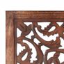 Hand carved 3-Panel Room Divider Brown 120x165 cm Solid Mango Wood Image 2