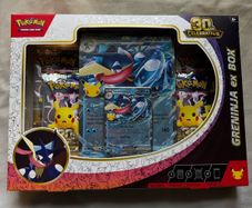 Pokemon TCG 30th Celebration Greninja ex Box - 4 Booster Packs - Unopened