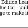 Exclusive Learning Curve vehicle (E) Image 3