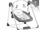 KIDIZ Baby bouncer baby swing with 5 speed settings - foldable baby bouncer