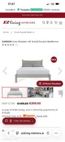 bed frame small double Ez Living