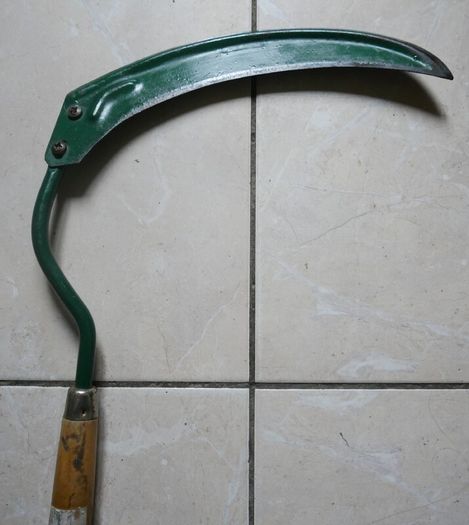 Vintage Primitive Farm Hand Tool Scythe Sickle Scythe With Wood Handle