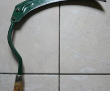 Vintage Primitive Farm Hand Tool Scythe Sickle Scythe With Wood Handle