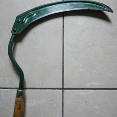 Vintage Primitive Farm Hand Tool Scythe Sickle Scythe With Wood Handle
