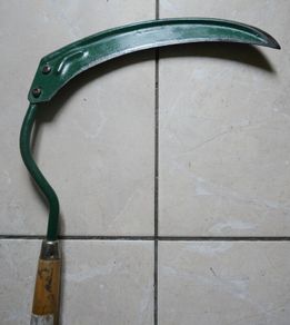 Vintage Primitive Farm Hand Tool Scythe Sickle Scythe With Wood Handle