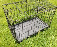 Folding Metal Pet Crate Dog Cage Small/Medium