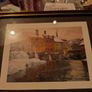 Framed print of  Snow-Covered Buildings by a River by Fritz Thaulow (1847 - 1906). Image 2