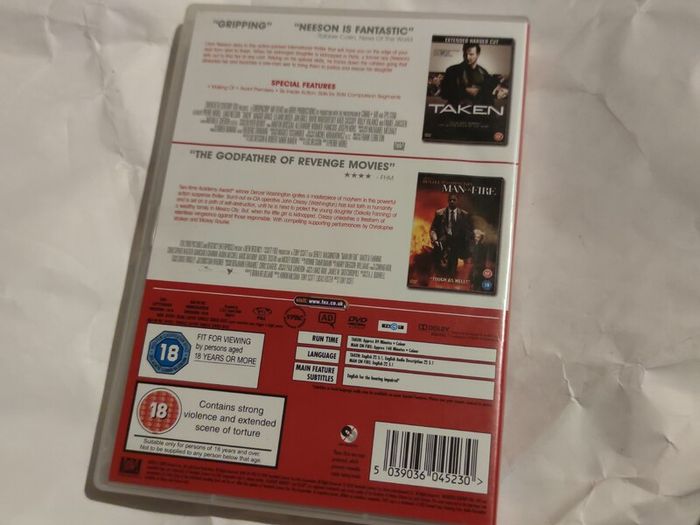 Taken & Man On Fire Dvd