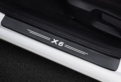 4PCS Car Door Sill Guard Sticker Accessories For BMW X6