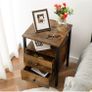 Set of 2 nightstands Brown Image 5
