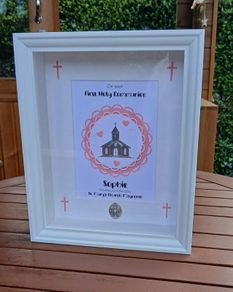 Communion 3D Box Memento Personalised Frame