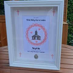 Communion 3D Box Memento Personalised Frame