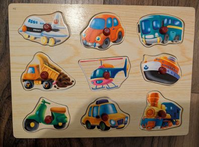 Vehicle Chunky Wooden Puzzle
