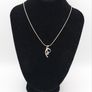 Vintage Cubic Zirconia 925 Silver Pendant Image 9