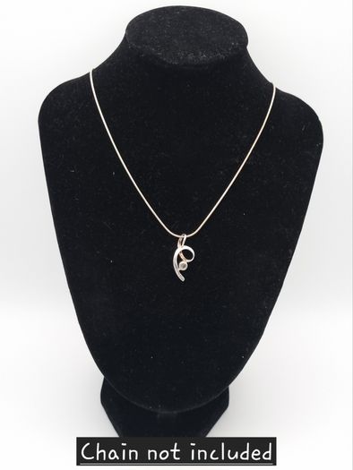 Vintage Cubic Zirconia 925 Silver Pendant