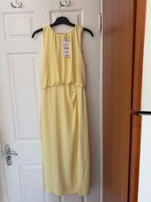 Zara Lemon Midi dress, size S