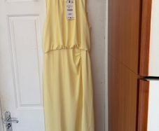 Zara Lemon Midi dress, size S