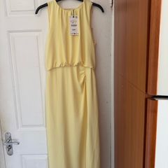 Zara Lemon Midi dress, size S