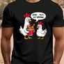 Men's Funny Chicken Bucket Print T-Shirt Image 2