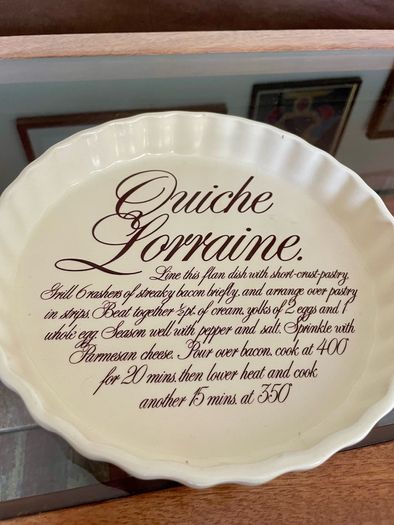 Vintage T.G. GREEN CHURCH GRESLEY England Quiche Lorraine Pie Oven Dish