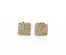 925 Silver Sunburst Stud Earrings
