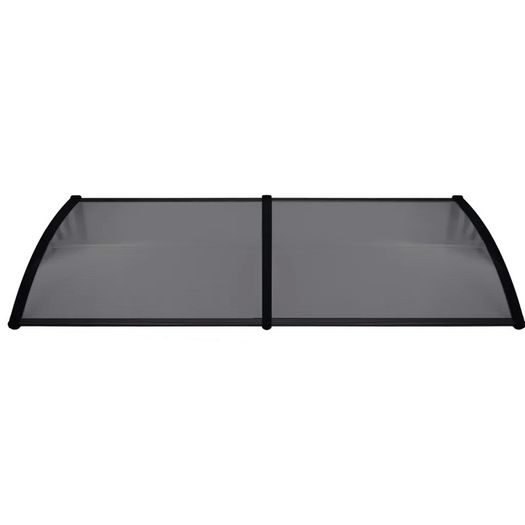Door Canopy Black 200x80 cm PC