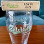Rare Carlsberg Beer Early 20th Century Travel Poker Dice In Original Vintage Sliding Box Made in Denmark Image 5