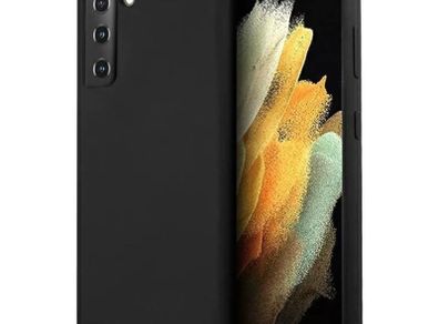 Black Soft Silicone Case for Samsung Galaxy S21 Shockproof Back Cover