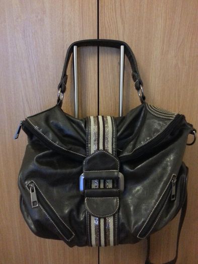 Dark brown handbag