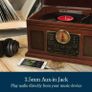 Record Player Vinyl Turntable with Speakers  USB MP3 Playback/Bluetooth/FM Radio/CD And Cassette Player/Vinyl LP Records/SD Card Reader (FREE POSTAGE) Image 3