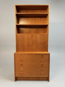 1970s Danish Teak Wall Unit Attributed to Sejling Skabe