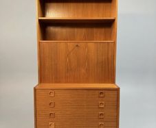 1970s Danish Teak Wall Unit Attributed to Sejling Skabe