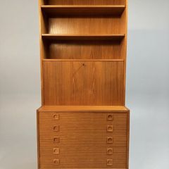 1970s Danish Teak Wall Unit Attributed to Sejling Skabe