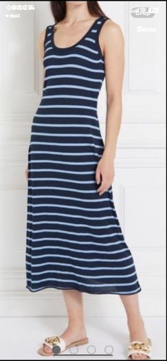 Cardigan & dress co-ord size 12 gallery navy & blue