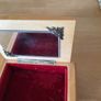 Inlaid wooden  box with mirror and velvet lining Image 4