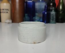 205 - Antique Vintage Chemist Stoneware Medicinal Cream Jar Pot