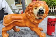 Stunning 15inch Staffordshire Lion Figure