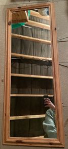 Solid wood Mirror with bevelled pine frame