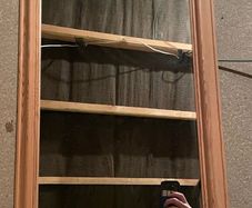 Solid wood Mirror with bevelled pine frame
