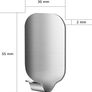 Self Adhesive Hooks - Pack of 10 Wall Door Hooks Stick On / Sticky Hooks for Bathroom Kitchen Hanging Coat Cloth Towel Key - Stainless Steel, Waterproof, No Nails Image 2