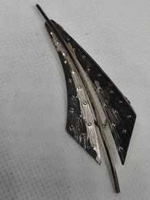 Vintage sterling silver handmade brooch